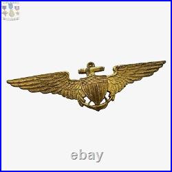 1920's Us Navy & Marine Corps Aviator Wings Insignia 2-3/4 Size Pilot Badge #22