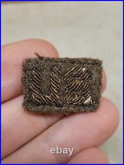 1920s-30s Army Lt Colonel Gold Bullion Sew On Artillery Insignia Uniform Removed