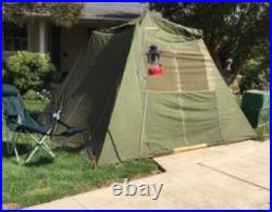 1920s 30s Suntent Luebbert Co SF Duck Canvas Umbrella Tent Pre World War 2 Army