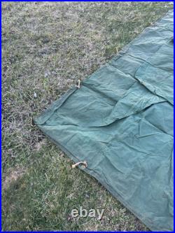 1920s 30s Suntent Luebbert Co SF Duck Canvas Umbrella Tent Pre World War 2 Army