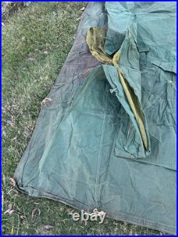 1920s 30s Suntent Luebbert Co SF Duck Canvas Umbrella Tent Pre World War 2 Army