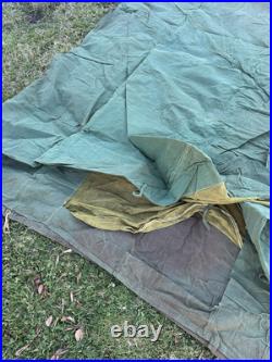 1920s 30s Suntent Luebbert Co SF Duck Canvas Umbrella Tent Pre World War 2 Army