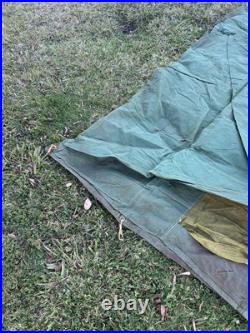 1920s 30s Suntent Luebbert Co SF Duck Canvas Umbrella Tent Pre World War 2 Army