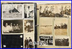 1920s Photo Album USCG PEQUOT Cable Ship Boxing Army Navy Sinclair Flappers