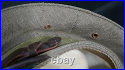 1920s US Army Officers Service Visor Hat'AW Robinson' 26th Division French Made