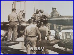 1920s US Navy NAS Coco Solo Aerial Torpedo Loading 6x8 Photo Panama CZ