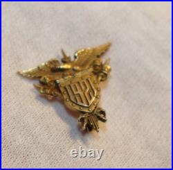 1921 14k Military Eagle Pin by Elliot Co. 3.4 Grams