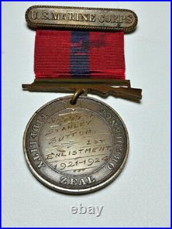 1921-1924 USMC Marine Corps GCM Good Conduct Medal Engraved Named & Numbered