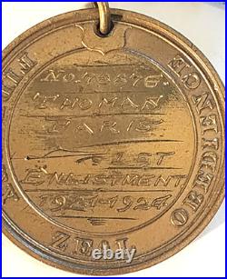 1921-1924 Usmc Marine Corps Good Conduct Medal Named