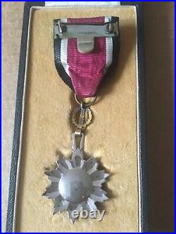 1921 Jordan Order of Independence Chest Medal Badge Istiqlal Hussein Bin Ali