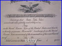 1921 Secretary Of The Navy Honorable Discharge Certificate 16 X 13