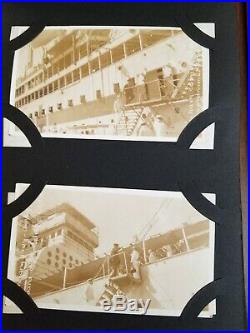 1921 USS Relief Navy Medical Ship Photo Album & RPPCs Archive Maiden Voyage