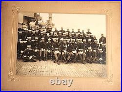 1921 Usmc Marine Corps Uss Wyoming Marine Detachment Cabinet Photograph