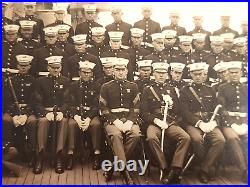 1921 Usmc Marine Corps Uss Wyoming Marine Detachment Cabinet Photograph