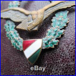 1921 post WWI pre WWII Hungarian Air Force pilot badge extremely rare Aviator