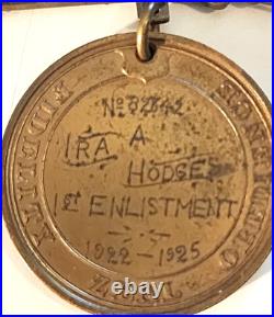 1922-1925 Usmc Marine Corps Good Conduct Medal Named