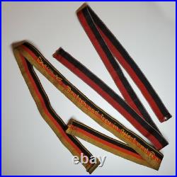 1922 German Studentika belts Deutsch & treu sash + black-red, Weimar