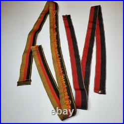 1922 German Studentika belts Deutsch & treu sash + black-red, Weimar