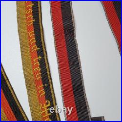 1922 German Studentika belts Deutsch & treu sash + black-red, Weimar