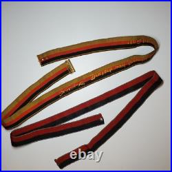 1922 German Studentika belts Deutsch & treu sash + black-red, Weimar