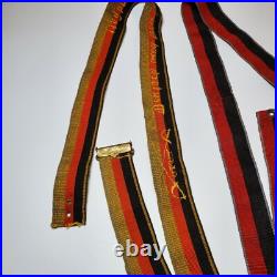 1922 German Studentika belts Deutsch & treu sash + black-red, Weimar