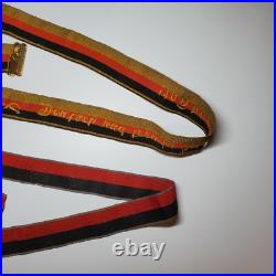 1922 German Studentika belts Deutsch & treu sash + black-red, Weimar