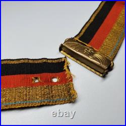 1922 German Studentika belts Deutsch & treu sash + black-red, Weimar