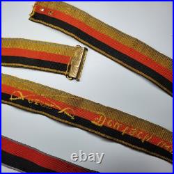 1922 German Studentika belts Deutsch & treu sash + black-red, Weimar