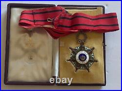 1922, Iraq, Kingdom, Order The Two Rivers Rafidain 2nd Class Neck Badge Medal
