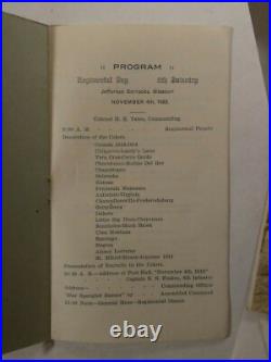 1923 6TH INFANTRY T. P. GATES ORIG REGIMENTAL DAY GUIDE WithCALL TO ARMS PIC'S ORIG