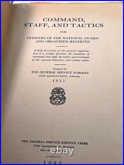 1923 Command, Staff & Tactics Officers Nat. Guard & Res. Ft. Leavenworth