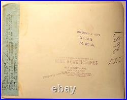 1923 GENERAL JOHN A LEJEUNE USMC MARINE CORPS WIRE PHOTO with EDWIN DENBY