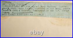 1923 GENERAL JOHN A LEJEUNE USMC MARINE CORPS WIRE PHOTO with EDWIN DENBY