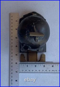 1923 K&O KRONHEIM & OLDENBUSCH plane Book Holder pilot End Globe Art Deco MCM