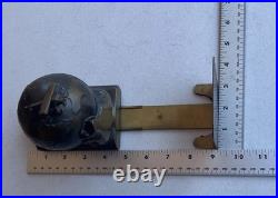 1923 K&O KRONHEIM & OLDENBUSCH plane Book Holder pilot End Globe Art Deco MCM