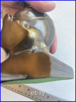 1923 K&O KRONHEIM & OLDENBUSCH plane Book Holder pilot End Globe Art Deco MCM