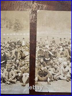 1923 PHOTO USS OKLAHOMA RIFLE PARTY FOOT LONG 2-PIECE 19 x 6 1/2 CAMP LEWIS