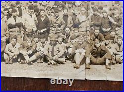 1923 PHOTO USS OKLAHOMA RIFLE PARTY FOOT LONG 2-PIECE 19 x 6 1/2 CAMP LEWIS