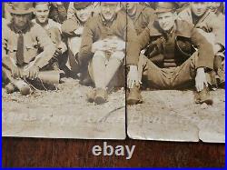 1923 PHOTO USS OKLAHOMA RIFLE PARTY FOOT LONG 2-PIECE 19 x 6 1/2 CAMP LEWIS