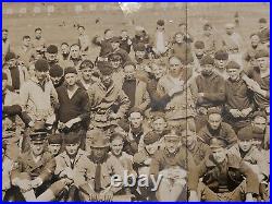 1923 PHOTO USS OKLAHOMA RIFLE PARTY FOOT LONG 2-PIECE 19 x 6 1/2 CAMP LEWIS