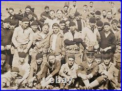 1923 PHOTO USS OKLAHOMA RIFLE PARTY FOOT LONG 2-PIECE 19 x 6 1/2 CAMP LEWIS