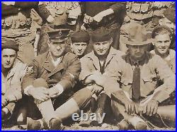 1923 PHOTO USS OKLAHOMA RIFLE PARTY FOOT LONG 2-PIECE 19 x 6 1/2 CAMP LEWIS