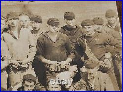 1923 PHOTO USS OKLAHOMA RIFLE PARTY FOOT LONG 2-PIECE 19 x 6 1/2 CAMP LEWIS