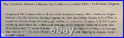 1923 Proposed Yorktown Manor Hotel & Country Club Gilt Tie-Binding Virginia 1st