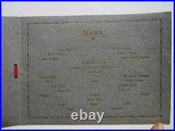 1924 Christmas US Marine Detachment Peking China American Legation Embassy Menu