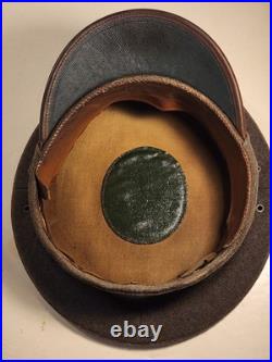 1924 HORSTMANN USMC MARINE CORPS GREEN HAT with EARLY EGA NAMED