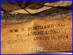 1924 HORSTMANN USMC MARINE CORPS GREEN HAT with EARLY EGA NAMED