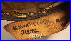 1924 HORSTMANN USMC MARINE CORPS GREEN HAT with EARLY EGA NAMED