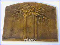 1924 Imperial Japanese Crown Prince Hirohito Wedding Commemorative Desk Plaque