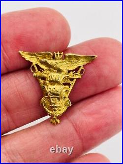 1924 USNA Naval Academy 14K Gold Class Pin Bailey Banks Biddle